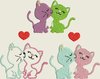Katzen in Love